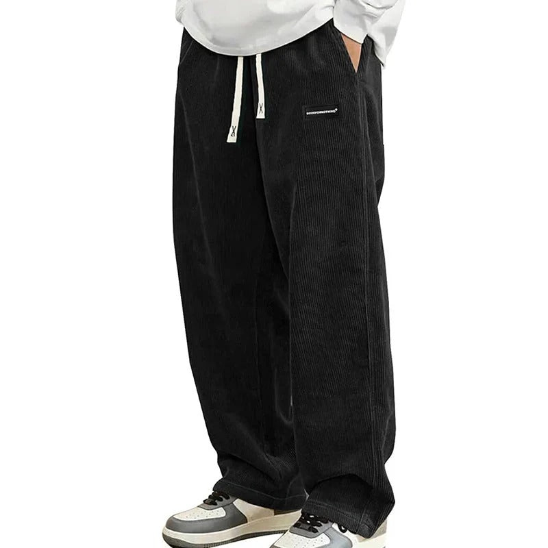 Men‘s Casual Loose Fit Pants with Drawstring