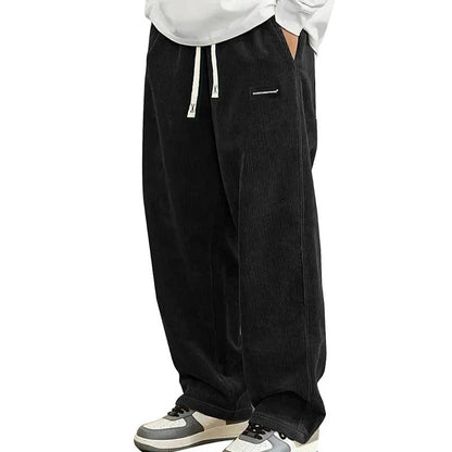 Men‘s Casual Loose Fit Pants with Drawstring