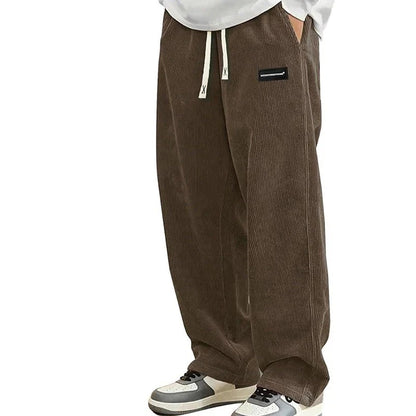 Men‘s Casual Loose Fit Pants with Drawstring