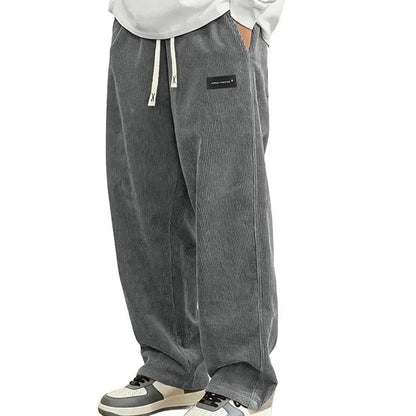 Men‘s Casual Loose Fit Pants with Drawstring