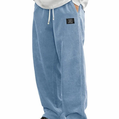 Men‘s Casual Loose Fit Pants with Drawstring