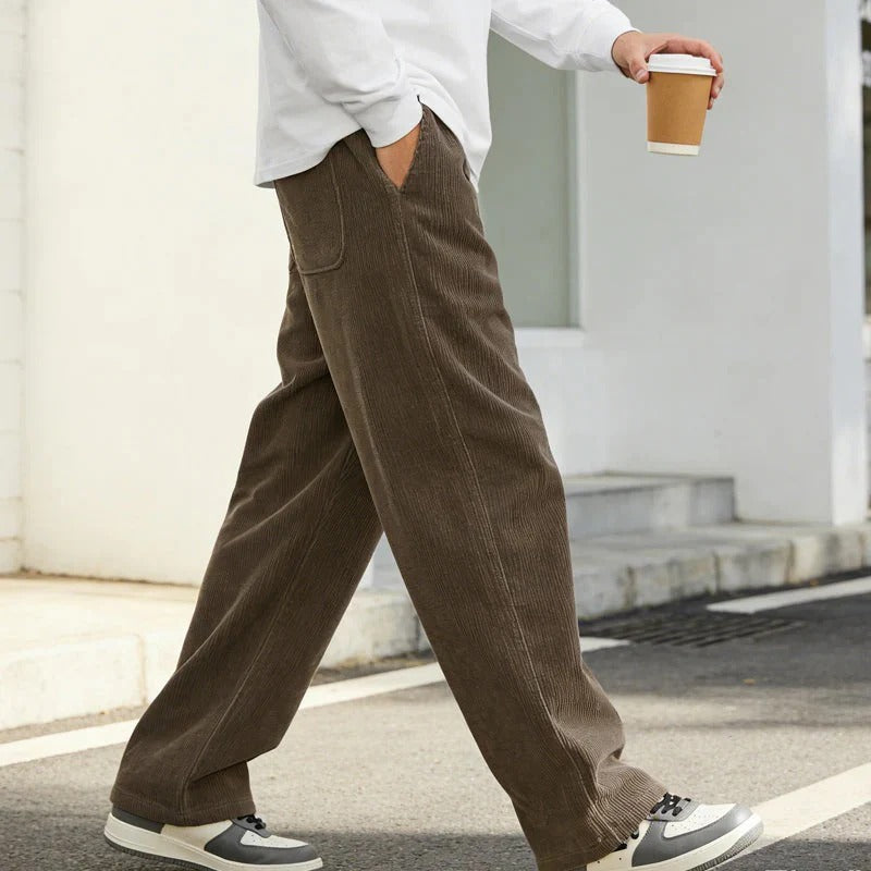 Men‘s Casual Loose Fit Pants with Drawstring