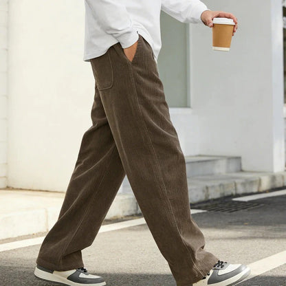 Men‘s Casual Loose Fit Pants with Drawstring